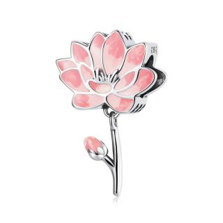 Pandantiv argint floare de lotus