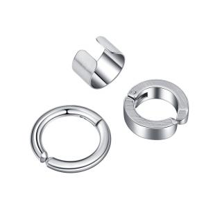 Set 3 cercei rotunzi din inox