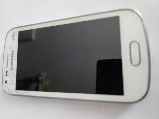 Telefon Samsung Galaxy S3 mini alb La Fleur i8190 folosit cu garantie