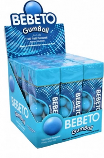 BEBETO Gumball Tutti Frutti Guma de Mestecat 12x25g