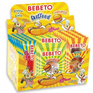 BEBETO Jeleuri Fast Food 24x30g
