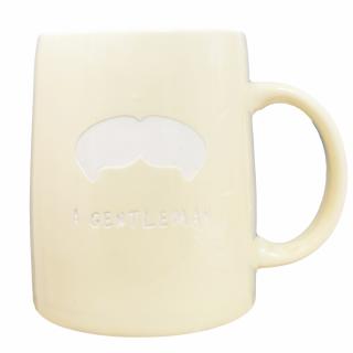 Cana din Ceramica - Gentelman Moustache - Galbena