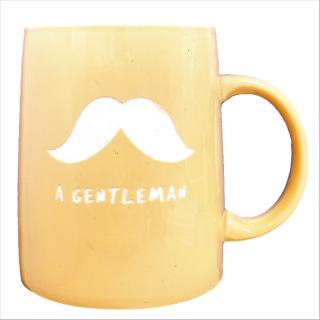 Cana din Ceramica - Gentelman Moustache - Maro