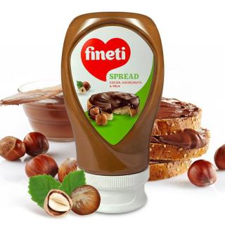 FINETI Crema de Ciocolata, Lapte si Alune tub. 380g