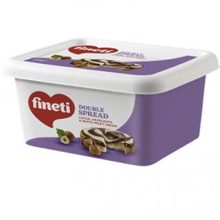FINETI Duo Crema de Ciocolata si Alune si Crema de Lapte 600g