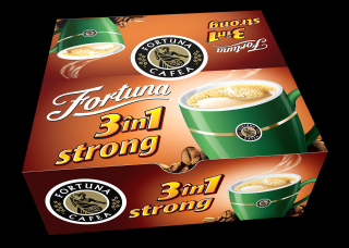 FORTUNA 3in1 Strong Amestec de Cafea Solubila Plic 24x17g