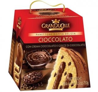 GRAN DUCALE Cozonac Panettone cu Crema de Ciocolata 750g