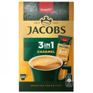 JACOBS 3in1 Caramel Cafea Instant Plic 24 x 11.2g