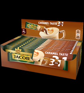 JACOBS 3in1 Caramel Taste Mix Cafea Instant Plic 10buc