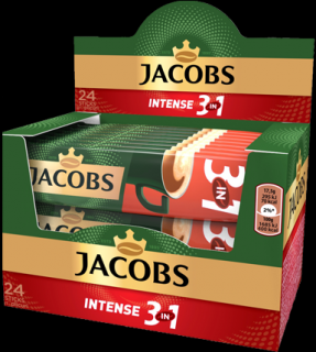 JACOBS 3in1 Intense Mix Cafea Instant Plic 24buc