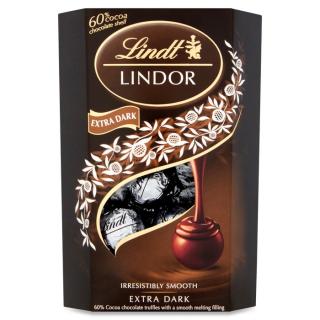 LINDOR Bomboane de Ciocolata Neagra 200g ( TDV 30.11.2024)