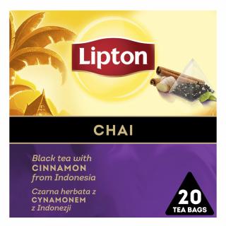 LIPTON Chai - Ceai Negru cu Scortisoara Piramide 20 plicuri