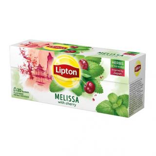 LIPTON Herbal Ceai de Melissa si Cirese 20 plicuri