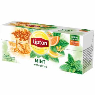 LIPTON Herbal Ceai Infuzie de Menta cu Citrice 20 Plicuri