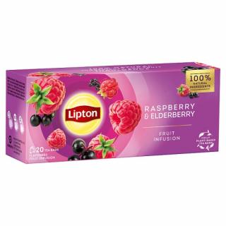 LIPTON Infusion Ceai Rasberry  Elderberry Zmeura si Soc 20buc