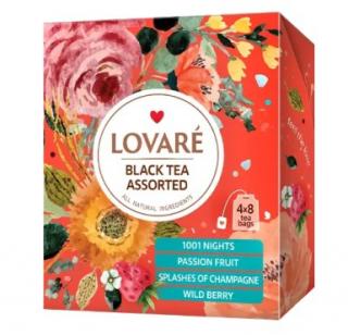 LOVARE Ceai Negru Asortat 4 Sortimente x 8 plicuri 64g