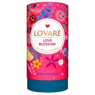 LOVARE Ceai Negru Blossom Cutie Cadou Tub 80g + 15 filtre de Ceai