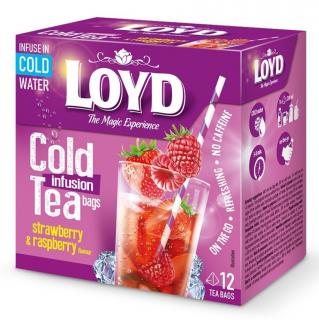 LOYD Ceai Rece Cold Ice Tea Infuzie Zmeura si Capsuni -  Piramide 12x2g