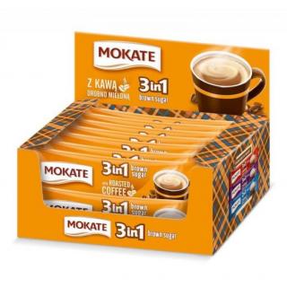 MOKATE 3in1 Brown Sugar Cafea Instant Plic 24x17g