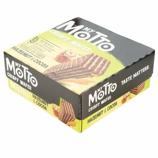 MY MOTTO Napolitane cu Crema de Alune si Cacao 20x34g