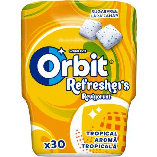 ORBIT Refresher s Tropical Guma de Mestecat bo. 30buc 67g