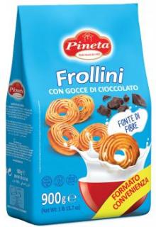 PINETA Frollini Biscuiti cu Fulgi de Ciocolata 900g