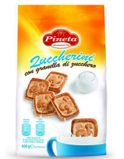 PINETA Zuccherini Biscuiti cu Granule de Zahar 400g