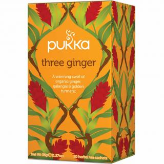 PUKKA Ceai Bio Organic cu Ghimbir Three Ginger 20x1.27g