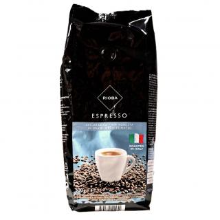 RIOBA Caffe Espresso Decafeinizata 60% Arabica 40% Robusta - Cafea Boabe 500g