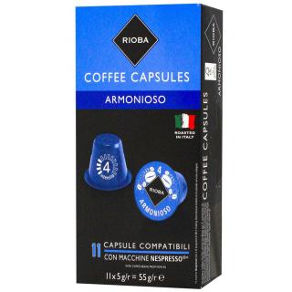 RIOBA Capsule Armonioso 11buc - Compatibile Nespresso