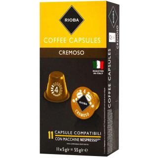 RIOBA Capsule Cremoso 11buc - Compatibile Nespresso