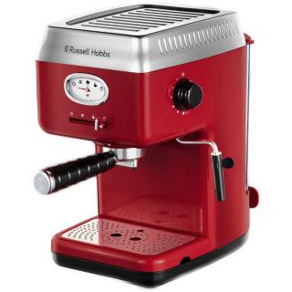 RUSSEL HOBBS Espressor Retro Ribbon Red 28250-56, 1300 W, 15 bari, 1.1 l, Rosu Inox