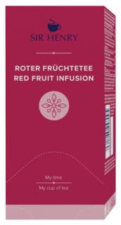 SIR HENRY Ceai Premium din Fructe Rosii cu Hibiscus Ambalat Individual 25x1.75g