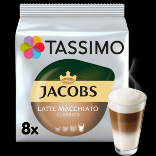 TASSIMO Typ Latte Macchiato Classico Capsule cu Cafea 16buc 8 bauturi