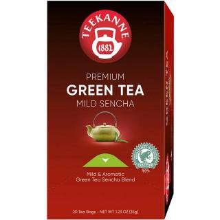 TEEKANNE Ceai Premium Green Tea Mild Sencha Tea 20x1.75g