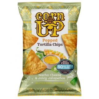 Tortillas Chips CORN UP Nacho Cheese  Jalapenos Chipsuri Neprajite din Porumb 60g