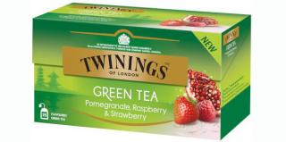 TWININGS Ceai Verde cu Rodie, Zmeura  Capsuni 25x1.5g