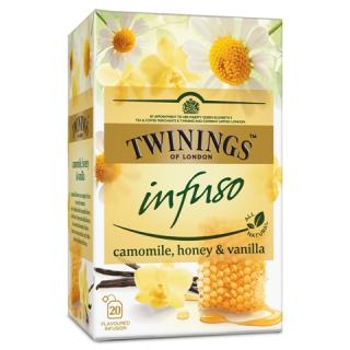TWININGS Infuso Ceai cu Musetel, Vanilie si Miere 20x1.5g
