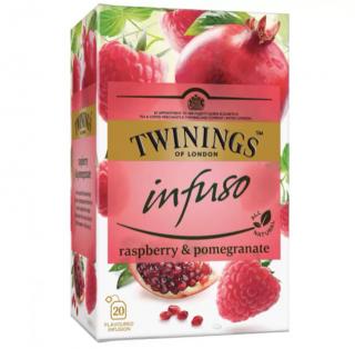 TWININGS Infuso Ceai Pomegranate  Raspberry - Rodie  Zmeura 20x1.5g