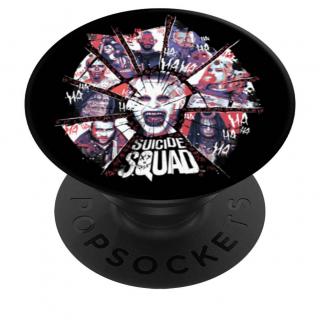 Accesoriu de telefon si tableta PopSockets, suport PopGrip cu fixare durabila,  Joker Suicide Squad