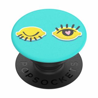 Accesoriu de telefon si tableta PopSockets, suport PopGrip cu fixare durabila,  Lemon Love