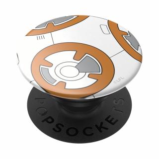 Accesoriu de telefon si tableta PopSockets, suport PopGrip cu fixare durabila,  Star Wars BB-8