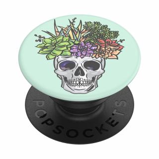 Accesoriu de telefon si tableta PopSockets, suport PopGrip cu fixare durabila,  Succulent Headspace