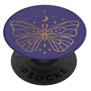 Accesoriu de telefon si tableta PopSockets, suport PopGrip cu fixare durabila,  Vibey Butterfly