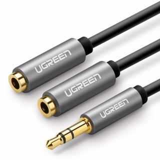 Cablu audio Ugreen, adaptor Splitter Jack 3.5mm, 20cm