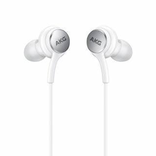 Casti in-ear originale Samsung AKG EO-IC100BWEGEU, Type-C, microfon, Alb