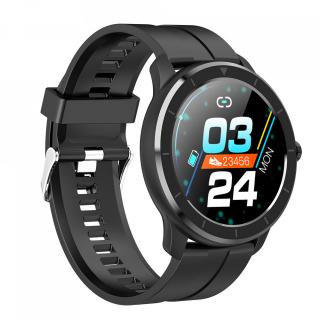 Ceas smartwatch si bratara fitness Epoch T100 Energyfit Dark, E-Boda, Notificari Apeluri  SMS  WhatsApp, Autonomie 5 zile, Masurare Ritm Cardiac, Pasi, Rezistent la Apa, Negru