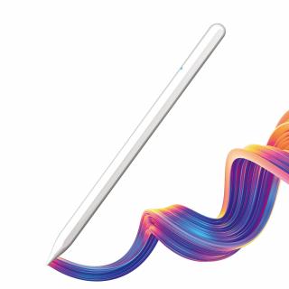 Creion Stylus Pen M2 pentru iPad cu precizie ridicata, usor de utilizat cu aspect elegant, functia Palm Rejection, detalii fine, 130 mAh, Alb