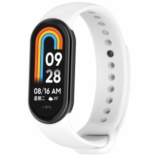 Curea ceas compatibila cu Xiaomi Mi Band 8 NFC, Alb - ES00733