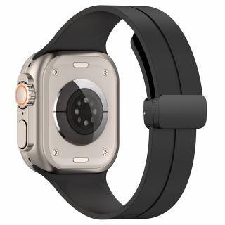 Curea ceas UIQ compatibila cu Apple Watch 1 2 3 4 5 6 7 8 9 SE SE 2, 38 40 41mm, Negru - ES00840